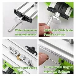 Mini Fraiseuse,Multifonctionnelle Table De Perage Transversale Ajustable,Mini Fraiseuse Table,Table De Glissière De Forage Composée De Fraiseuse Pour Perceuse D'établi De Bricolage,310x90 Mm,Lilaris 10 Mini Fraiseuse,Multifonctionnelle Table De Perage Transversale Ajustable,Mini Fraiseuse Table,Table De Glissière De Forage Composée De Fraiseuse Pour Perceuse D'établi De Bricolage,310x90 Mm,Lilaris -Outils Électriques 59805742 4