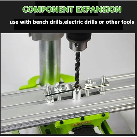 Mini Fraiseuse,Multifonctionnelle Table De Perage Transversale Ajustable,Mini Fraiseuse Table,Table De Glissière De Forage Composée De Fraiseuse Pour Perceuse D'établi De Bricolage,310x90 Mm,Lilaris 7 Mini Fraiseuse,Multifonctionnelle Table De Perage Transversale Ajustable,Mini Fraiseuse Table,Table De Glissière De Forage Composée De Fraiseuse Pour Perceuse D'établi De Bricolage,310x90 Mm,Lilaris – Image 5