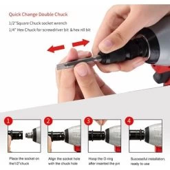 Brushless Clé à Chocs Sans Fil Sans Avec Adaptateur,1Batterie 3.0AH TEENO,5 Douilles à Chocs, Avc 26pcs Accessoires (Une Batterie) 9 Brushless Clé à Chocs Sans Fil Sans Avec Adaptateur,1Batterie 3.0AH TEENO,5 Douilles à Chocs, Avc 26pcs Accessoires (Une Batterie) -Outils Électriques 63862139 3