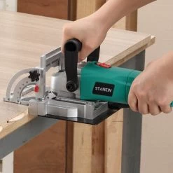 Fraiseuse à Lamelles STBJ1002 900W, Réglage D'angle D'inclinaison 90°,Sac à Poussière Et Clé STANEW 11 Fraiseuse à Lamelles STBJ1002 900W, Réglage D'angle D'inclinaison 90°,Sac à Poussière Et Clé STANEW -Outils Électriques 63862142 5