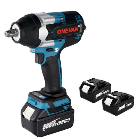 Clé à Chocs Sans Fil Brushless électrique, 1800Nm 1/2 Pouces, Boulonneuse A Choc Convient Pour Batterie 18V Makita - Avec 2 Batteries 3 Clé à Chocs Sans Fil Brushless électrique, 1800Nm 1/2 Pouces, Boulonneuse A Choc Convient Pour Batterie 18V Makita - Avec 2 Batteries