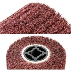 DENUOTOP Brosse Abrasive Brosse En Fibre Synthétique Pour Rénovateur Extérieur, Ø120x100x19mm, Grain 120 -Outils Électriques 64075163 5