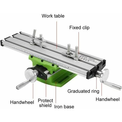 Premier® Mini Fraiseuse,Multifonctionnelle Table De Perçage Transversale Ajustable,Mini Fraiseuse Table,Table De Glissière De Forage Composée De Fraiseuse Pour Perceuse D'établi De Bricolage,310x90 Mm 4 Premier® Mini Fraiseuse,Multifonctionnelle Table De Perçage Transversale Ajustable,Mini Fraiseuse Table,Table De Glissière De Forage Composée De Fraiseuse Pour Perceuse D'établi De Bricolage,310x90 Mm – Image 2