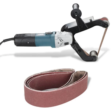 SWANEW Ponceuse à Bande Ponceuse à Bande Acier De Polissage Travail Efficace Meuleuse De Tuyau Polisseuse 3 SWANEW Ponceuse à Bande Ponceuse à Bande Acier De Polissage Travail Efficace Meuleuse De Tuyau Polisseuse