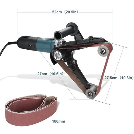 SWANEW Ponceuse à Bande Ponceuse à Bande Acier De Polissage Travail Efficace Meuleuse De Tuyau Polisseuse 4 SWANEW Ponceuse à Bande Ponceuse à Bande Acier De Polissage Travail Efficace Meuleuse De Tuyau Polisseuse – Image 2