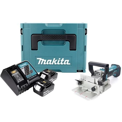 Makita BPJ 180 RFJ Fraiseuse à Rainurer Sans Fil 18V + 2x Batteries 3,0Ah + Chargeur + Coffret Makpac 4 Makita BPJ 180 RFJ Fraiseuse à Rainurer Sans Fil 18V + 2x Batteries 3,0Ah + Chargeur + Coffret Makpac – Image 2