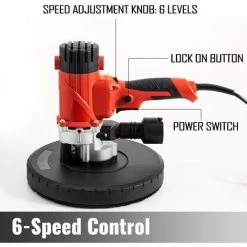 VEVOR Ponceuse Orbitale Filaire, Ponceuse Excentrique Filaire, Ponceuse Vibrante, 1200W -Outils Électriques 69343114 4