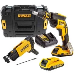 Visseuse à Placo 18V XR (2x2,0 Ah) Avec Chargeur De Vis En TSTAK - DEWALT DCF620D2K