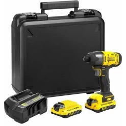 V20 Visseuse à Impacts 165Nm - Lithium 18V - 2 Batteries 1,5Ah STANLEY FATMAX - SFMCF800C2K-QW