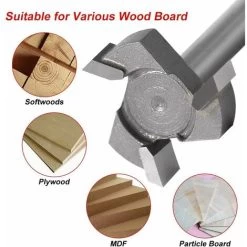 Fraise CNC - Tige 1/4 - Outil De Travail Du Bois Professionnel Pour Le Fraisage Du Bois-kartokner 9 Fraise CNC - Tige 1/4 - Outil De Travail Du Bois Professionnel Pour Le Fraisage Du Bois-kartokner -Outils Électriques 72611884 3