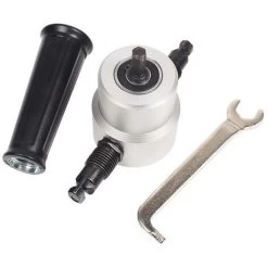 LTS FAFA Grignoter Métal Coupe Double Tête Feuille Grignoteuse Scie Cutter Outil Perceuse Accessoire Outil De Coupe Gratuit Grignoteuse Feuille Voiture Réparation Métal Coupe