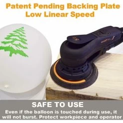 Ponceuse Orbitale Excentrique 150mm 350W Aléatoire Sans Balais MAXXT 3 A 5.0mm Multifonction à Vitesse Variable Avec 10 Feuilles De Papier Abrasif Pour Le Travail Du Bois, Le Ponçage Des Cloisons Sèch -Outils Électriques 73041599 5