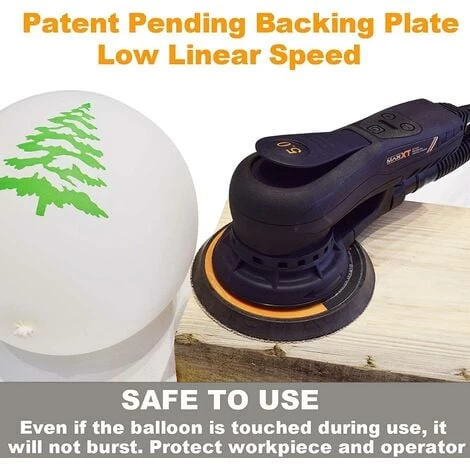 Polisseur De Voiture Ponceuse Orbitale Excentrique 150mm 350W Aléatoire Sans Balais MAXXT 3 A 2.5mm Multifonction à Vitesse Variable Avec 10 Feuilles De Papier Abrasif Pour Le Travail Du Bois, Le Pon 7 Polisseur De Voiture Ponceuse Orbitale Excentrique 150mm 350W Aléatoire Sans Balais MAXXT 3 A 2.5mm Multifonction à Vitesse Variable Avec 10 Feuilles De Papier Abrasif Pour Le Travail Du Bois, Le Pon – Image 5