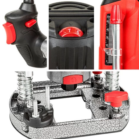 Défonceuse 1200 Watts + 12 Fraises - Fraiseuse, Ponceuse, Effleureuse 7 Défonceuse 1200 Watts + 12 Fraises - Fraiseuse, Ponceuse, Effleureuse – Image 5