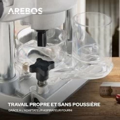 AREBOS Défonceuse à Bois Fraiseuse De Bords à Main Mallette Comprend 12 Mèches De Toupie Avec Queue De 8 Mm 1200 W 9 AREBOS Défonceuse à Bois Fraiseuse De Bords à Main Mallette Comprend 12 Mèches De Toupie Avec Queue De 8 Mm 1200 W -Outils Électriques 7557525 3