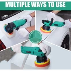 Polisseuse Orbitale Polisseuse Excentrique Stanew,Polisseuses Pour Auto Et Moto,4000RPM, 150mm Polissage Pad, 6 Vitesse Variable Ponceuse, Pour Le Polissage, Cirage, Ponçage -Outils Électriques 76445437 3