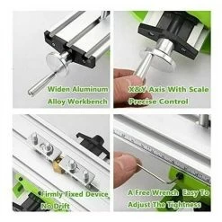 Mini Fraiseuse,Multifonctionnelle Table De Perçage Transversale Ajustable,Mini Fraiseuse Table,Table De Glissière De Forage Composée De Fraiseuse Pour Perceuse D'établi De Bricolage,310x90 Mm -Outils Électriques 76483773 4