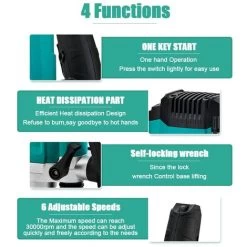 Défonceuse Verticale Electrique 1200 W 16000-30000 RPM STANEW, Profession Fresatrice Verticale Avec Set De 12 Fraises,6 Vitesses, Réglage De La Profondeur De Fraisage. 9 Défonceuse Verticale Electrique 1200 W 16000-30000 RPM STANEW, Profession Fresatrice Verticale Avec Set De 12 Fraises,6 Vitesses, Réglage De La Profondeur De Fraisage. -Outils Électriques 77013334 3