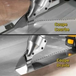 Cisaille à Métaux électrique Sans Fil 20V, Réglage à Deux Vitesses, 400 /1400 RPM, Cisaille à Métaux Rechargeable Au Lithium Pour Métal, Tôle -Outils Électriques 77671892 3