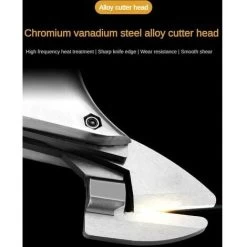 Cisaille à Métaux électrique Sans Fil 20V, Réglage à Deux Vitesses, 400 /1400 RPM, Cisaille à Métaux Rechargeable Au Lithium Pour Métal, Tôle -Outils Électriques 77671892 4