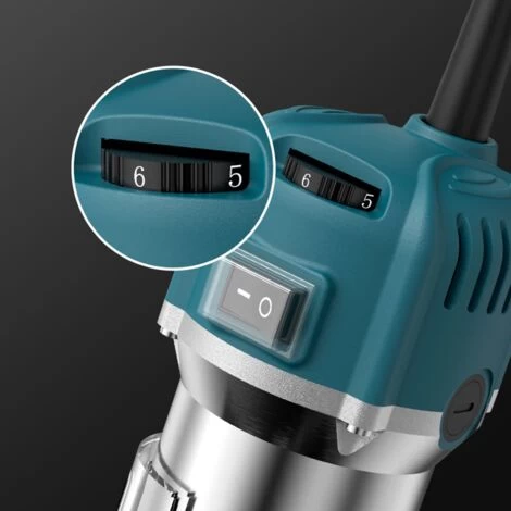 Tilswall Router Tondeuse Routeur Routeur électrique Outil De Travail Du Bois 110 V, 6 Vitesses Variables 4 Tilswall Router Tondeuse Routeur Routeur électrique Outil De Travail Du Bois 110 V, 6 Vitesses Variables – Image 2