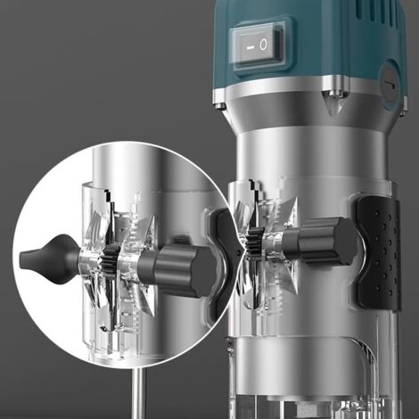 Tilswall Router Tondeuse Routeur Routeur électrique Outil De Travail Du Bois 110 V, 6 Vitesses Variables 6 Tilswall Router Tondeuse Routeur Routeur électrique Outil De Travail Du Bois 110 V, 6 Vitesses Variables – Image 4