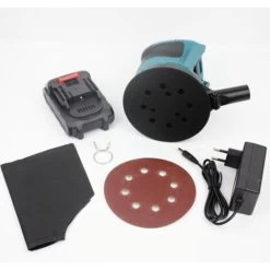 21V Ponceuse Excentrique Sans Fil, Tilswall Ponceuse Excentrique, 3000RPM Design Compact Avec 3 Vitesses 1 Sac Collecteur De Poussière -Outils Électriques 77671908 4