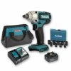 Boulonneuse à Chocs 18V 190Nm 1/2 DTW190 Avec 1 Batterie 3Ah + Coffret 9 Douilles + Sac MAKITA -Outils Électriques 81248224 1