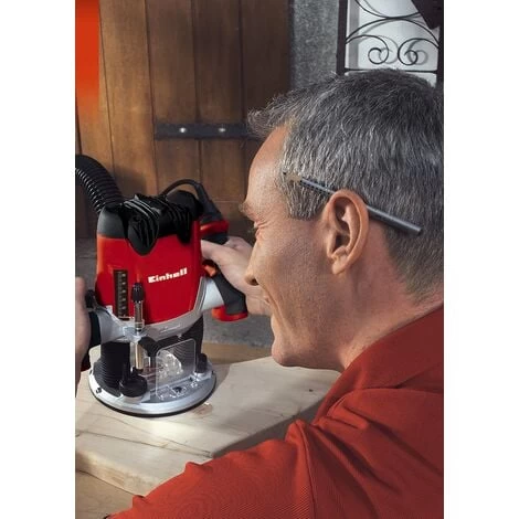 Einhell Défonceuse TE-RO 1255 (1200 W, Longueur Du Câble D'alimentation : 3 M, Revêtement SoftGrip, Livré Avec Accessoires) 4 Einhell Défonceuse TE-RO 1255 (1200 W, Longueur Du Câble D'alimentation : 3 M, Revêtement SoftGrip, Livré Avec Accessoires) – Image 2