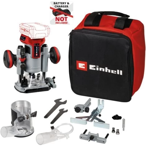 Einhell Professional Défonceuse-affleureuse Combinée Sans Fil TP-RO Set 18 Li BL-Solo PXC (18 V, Moteur Sans Charbon, Réglage Fin De La Profondeur De Fraisage + Accessoires Et Sac) Livré Sans Batterie 3 Einhell Professional Défonceuse-affleureuse Combinée Sans Fil TP-RO Set 18 Li BL-Solo PXC (18 V, Moteur Sans Charbon, Réglage Fin De La Profondeur De Fraisage + Accessoires Et Sac) Livré Sans Batterie