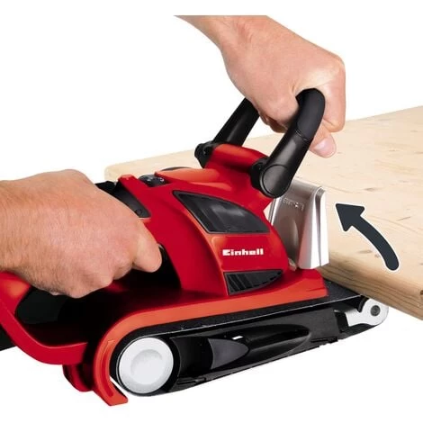 Einhell Ponceuse à Bande TE-BS 8540 E (850 W, Électronique De Vitesse, Surface De Ponçage 75x140 Mm, Changement De Bande Abrasive Sans Outil, Poignée Supplémentaire) 5 Einhell Ponceuse à Bande TE-BS 8540 E (850 W, Électronique De Vitesse, Surface De Ponçage 75x140 Mm, Changement De Bande Abrasive Sans Outil, Poignée Supplémentaire) – Image 3