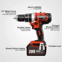 (Clé à Chocs Sans Fil Brushless+Perceuse A Percussion +Meuleuse D'angle Brushless)Pack 3 Outils TEENO 20V 2Batteries 3Ah 9 (Clé à Chocs Sans Fil Brushless+Perceuse A Percussion +Meuleuse D'angle Brushless)Pack 3 Outils TEENO 20V 2Batteries 3Ah -Outils Électriques 83409932 3