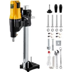 VEVOR Carotteuse Foreuse Diamant 4450 W 230V/50HZ Carotteuse Beton Arme  0-580tr/min Perceuse Industrielle Professionnel Forage Max 255mm, Pour Le Forage Du Beton Arme De La Brique Rouge Et Marbre