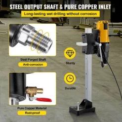 VEVOR Carotteuse Foreuse Diamant 4450 W 230V/50HZ Carotteuse Beton Arme 0-580tr/min Perceuse Industrielle Professionnel Forage Max 255mm, Pour Le Forage Du Beton Arme De La Brique Rouge Et Marbre 10 VEVOR Carotteuse Foreuse Diamant 4450 W 230V/50HZ Carotteuse Beton Arme 0-580tr/min Perceuse Industrielle Professionnel Forage Max 255mm, Pour Le Forage Du Beton Arme De La Brique Rouge Et Marbre -Outils Électriques 85314705 4