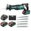 Scie Sabre Sans Fil, STANEW 18V Scie Sabre Avec 2,0Ah Batterie, Scie Electrique Vitesses Réglables 0-3000 SPM, Changement De Lame Sans Outil -Outils Électriques 86501525 1