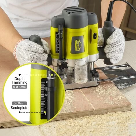 Défonceuse Affleureuse électrique, Dewinner à Bois 710W, Profession Plastifieuse Avec Accessoires DE-60082BMC 6 Défonceuse Affleureuse électrique, Dewinner à Bois 710W, Profession Plastifieuse Avec Accessoires DE-60082BMC – Image 4