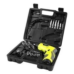 Visseuse Sans Fil 6Nm,DEWINNER Visseuse Devisseuse Sans Fil 1300mAh 3.6V Avec 45 Accessoires,Adaptateur De Charge Avec Câble USB Et Boîte De Rangement -Outils Électriques 86501772 3