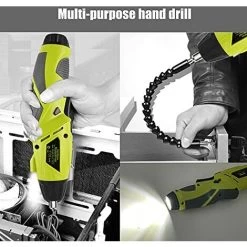 Visseuse Sans Fil 6Nm,DEWINNER Visseuse Devisseuse Sans Fil 1300mAh 3.6V Avec 45 Accessoires,Adaptateur De Charge Avec Câble USB Et Boîte De Rangement -Outils Électriques 86501772 4