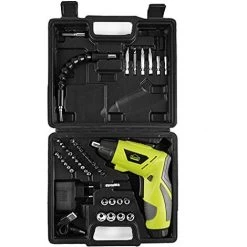 Visseuse Sans Fil 6Nm,DEWINNER Visseuse Devisseuse Sans Fil 1300mAh 3.6V Avec 45 Accessoires,Adaptateur De Charge Avec Câble USB Et Boîte De Rangement -Outils Électriques 86501772 5