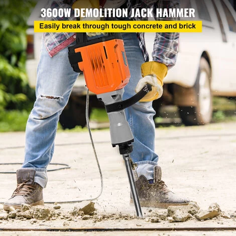 VEVOR Marteau De Demolition 3600W Marteau Piqueur Electrique Resistance De 95mm 5 VEVOR Marteau De Demolition 3600W Marteau Piqueur Electrique Resistance De 95mm – Image 3