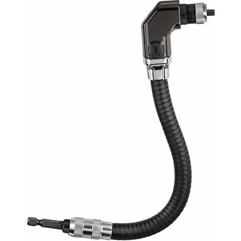 AQIUO Renvoi D'angle Flexible Noir Tige D'extension Pour Tournevis électrique 3 AQIUO Renvoi D'angle Flexible Noir Tige D'extension Pour Tournevis électrique