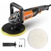 TACKLIFE Polisseuse, 1200W Machine à Polir Les Voitures, 1500-3500RPM, 6 Vitesse Variable, Plaque Remplaçable De 180 Mm, Poignée En D, Convient Au Polissage Des Voitures, Bateaux, Meubles - PPGJ05A -Outils Électriques 87563718 1