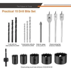 TACKLIFE Perceuse à Percussion, Perceuse à Fil 850W 3000RPM Avec 15 Forets Set, Vitesse Variable, Mode Marteau Et 2 Fonctions En 1, Adaptée Au Bois, Acier, Béton-PID03B 9 TACKLIFE Perceuse à Percussion, Perceuse à Fil 850W 3000RPM Avec 15 Forets Set, Vitesse Variable, Mode Marteau Et 2 Fonctions En 1, Adaptée Au Bois, Acier, Béton-PID03B -Outils Électriques 87563722 3