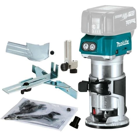 Affleureuse Sans Fil 18V Li-Ion BL (Machine Seule) Avec Accessoires - MAKITA DRT50ZX4 3 Affleureuse Sans Fil 18V Li-Ion BL (Machine Seule) Avec Accessoires - MAKITA DRT50ZX4