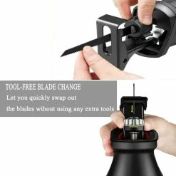 Scie Alternative électrique Filaire Robuste De 710 W Avec 4 Lames -Outils Électriques 88687539 5