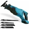 Scie Alternative Sans Fil, Remplacement De La Scie Alternative Makita DJR183Z, Vitesse Variable, Avec 4 Lames, Lumière LED, 0-3000SPM, Pour Couper Le Bois, Compatible Avec La Batterie Makita (batterie -Outils Électriques 88687598 1