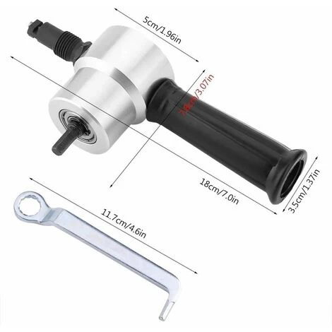 Grignoteuse à Double Tête En Métal Grignoteuse à Double Tête Cutter Outil De Coupe En Métal Pour La Coupe De Tôle 6 Grignoteuse à Double Tête En Métal Grignoteuse à Double Tête Cutter Outil De Coupe En Métal Pour La Coupe De Tôle – Image 4