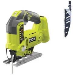 Pack RYOBI - Scie Sauteuse Pendulaire R18JS-0 - 18 V OnePlus - Sans Batterie Ni Chargeur - Lame Baïonnette FlushCut - Bois - 10 TPI - RAK01JSFC