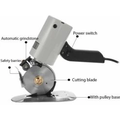 Machine De Decoupe De Couteau Rond Ciseaux Electriques Machine De Decoupe De Tissu Electrique Portable Machine De Decoupe De Tissu TY-90B Norme Europeenne Sans Beurre -Outils Électriques 91470294 3