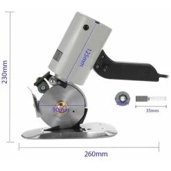 Machine De Decoupe De Couteau Rond Ciseaux Electriques Machine De Decoupe De Tissu Electrique Portable Machine De Decoupe De Tissu TY-90B Norme Europeenne Sans Beurre -Outils Électriques 91470294 4